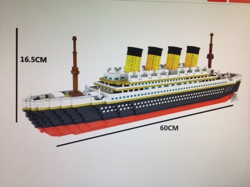 Titanic Ship 3800 pieces, 16.5x60cm,with original Building Blocks , - Picture 2 of 2