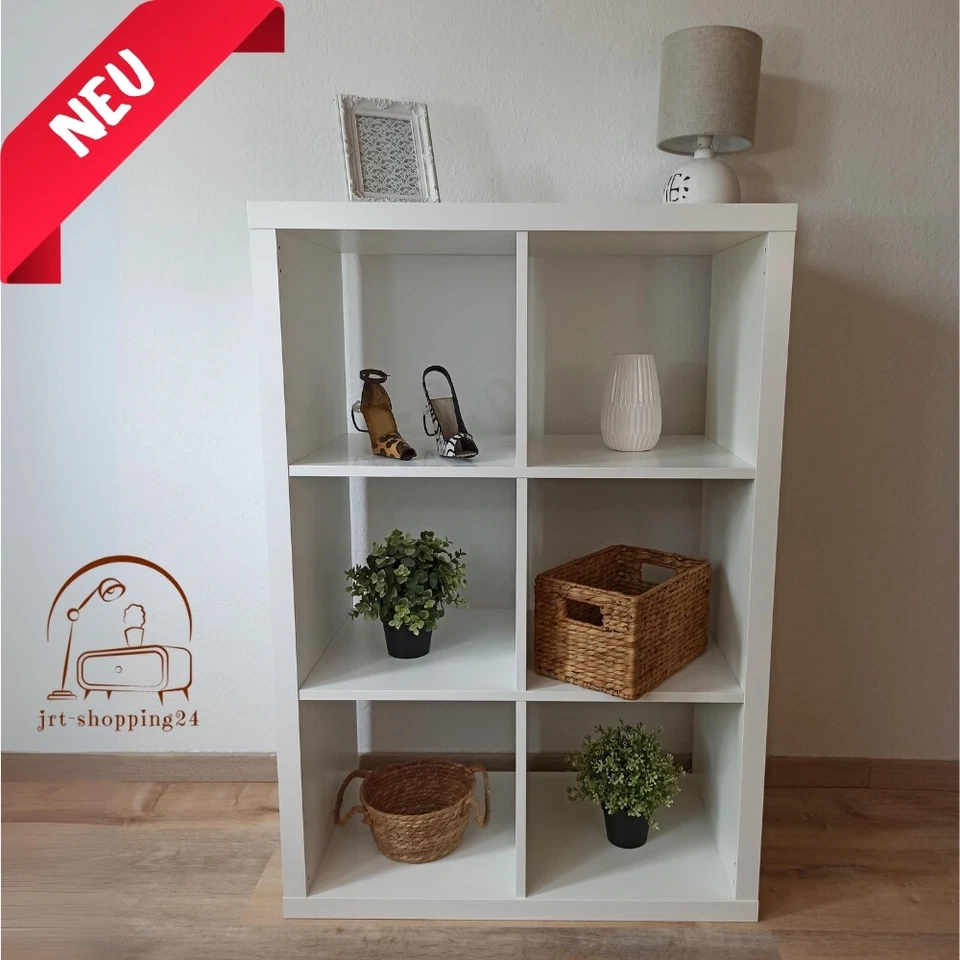 🔵🟡 IKEA Kallax Regal 112x77 6 Fächer Wandregal Sideboard Hängeregal Raumteiler - Bild 2 von 4