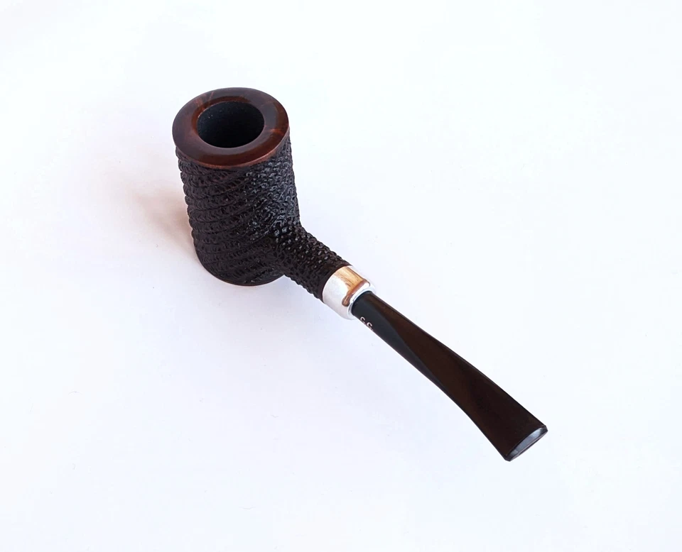 Pipa de tabaco Briar, pipa de póquer Golden Gate, pipa de fumar con grifo rústico Foto 4 de 4