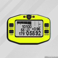 FLUORESCENT YELLOW STYLE GEL STICKER FOR MYCHRON 4 - KARTING