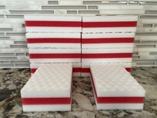 10 PACK RED Melamine Magic Sandwich Sponge Eraser Heavy Duty Extra Durable