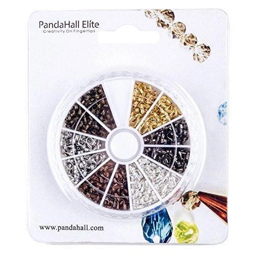 Protector de cable guardián de alambre de latón PandaHall Elite 540 piezas 6 colores 5x4x1 mm U Foto 2 de 4