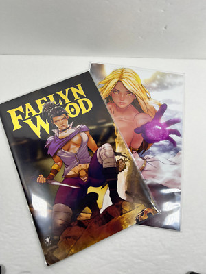 FLAWED: FAELYN WOOD #1 COVER C Trade & #2 COVER D Naughty Dave Gonzales