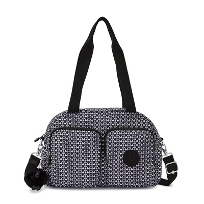 Kipling Schultertasche COOL DEFEA Handtasche Umhängetasche SIGNATURE PRINT FW2024 UVP98 
