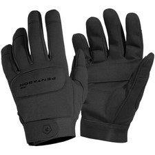 Pentagon Duty Mechanic Gloves Leather Breathable Tactical Combat Gauntlet Black