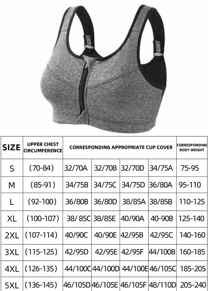 Damen Sport BH Starker Halt - Vorderverschluss ohne Bügel und Einlagen - Bild 2 von 4