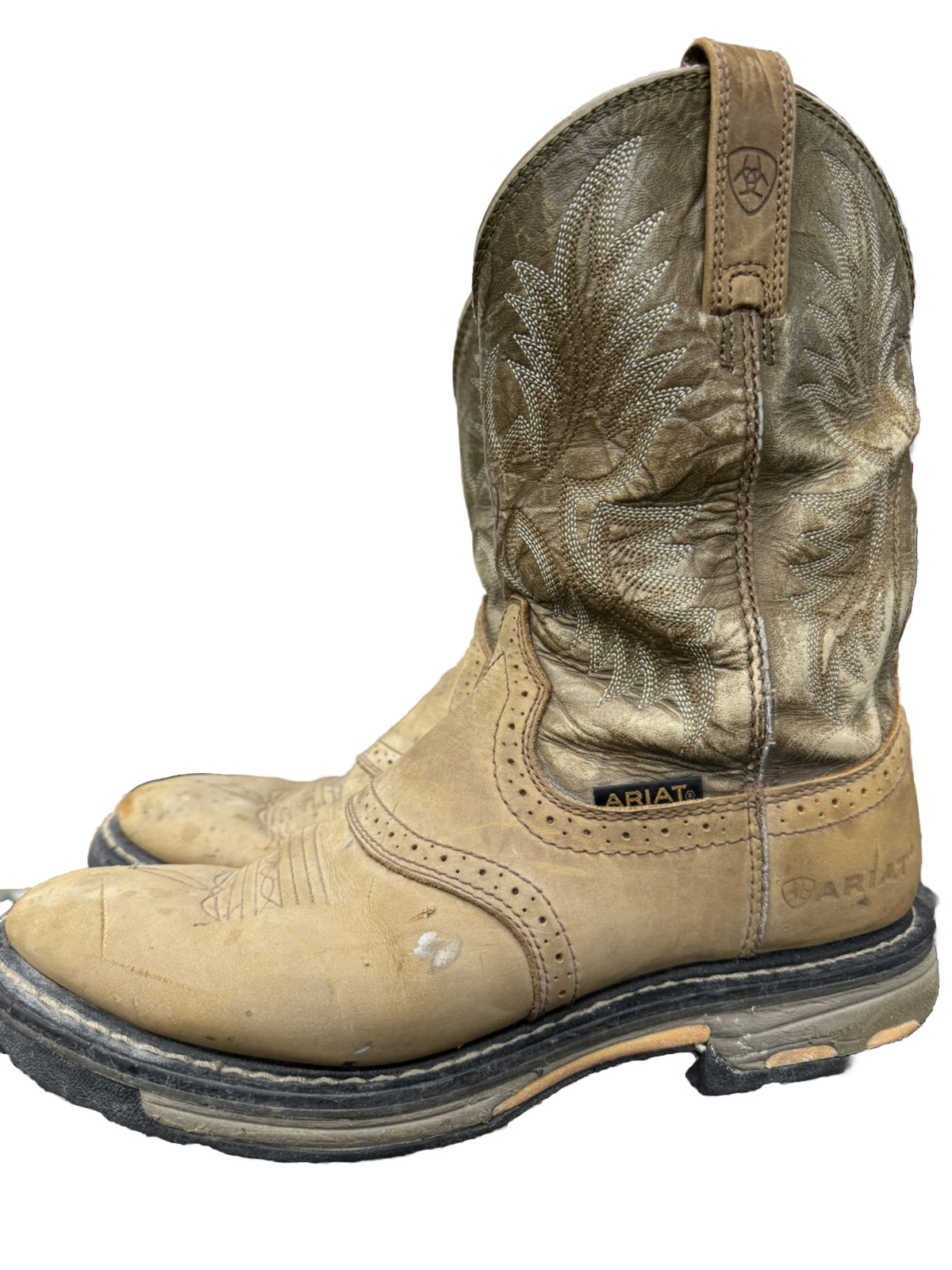 Ariat Men's Size 10D WorkHog Waterproof Soft Toe Leather Work Boot eBay