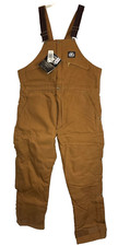Polar King by KEY Premium Insulated Bib Overalls Size 40x32 Brown NWT