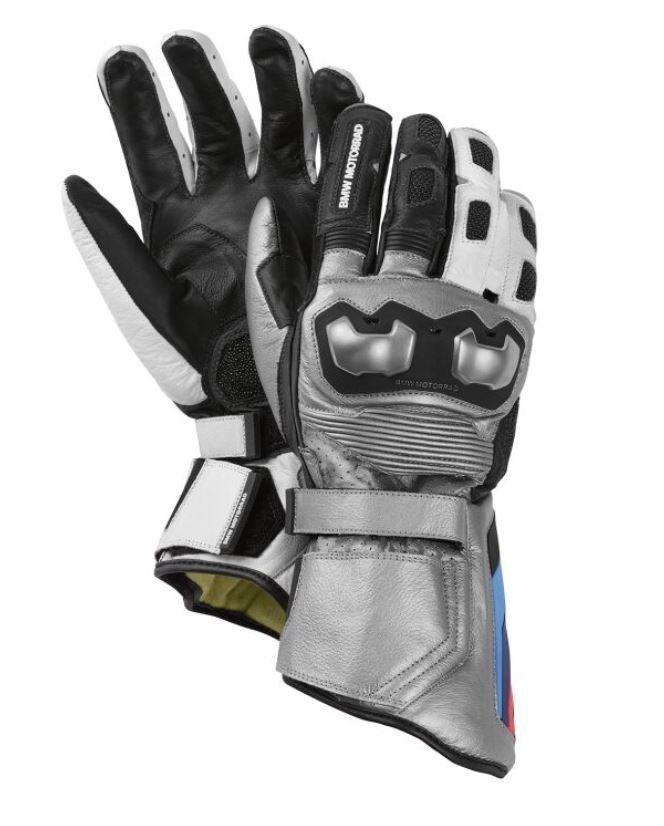 Original BMW Motorrad Handschuhe M ProRace Comp silber UNI Größe  