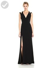 Halston Cut Out Back Maxi size 12 Black