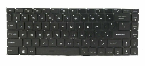 QWERTY keyboard Crystal key BACKLIT MSI GS65 Stealth Thin 9SD 9SE 9SF 9SG RGB - Afbeelding 2 van 2