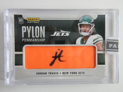 2024 Panini Instant Pylon Penmanship NFL Jordan Travis RC Rookie Auto SSP 9/10