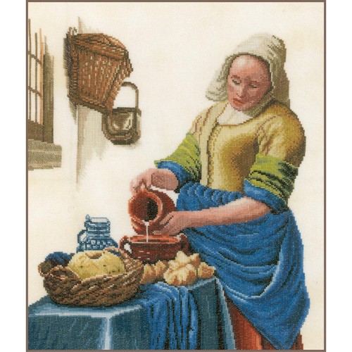 Lanarte Point De Croix Compté Tableau Kit Complet DIY Broderie Motif ARROSOIRPatron Adulte Art Creatif Decoration Salon Activité Manuelle Cadeau Ca. 36 X 36 Cm Counted Cross Stitch