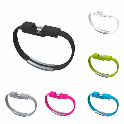 Colorful Creative Wristband USB Data Sync Cable For Type-C Apple Android Adapter - Picture 3 of 18