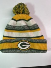 NEW ERA Green Bay Packers 2015 Green Yellow Beanie Men Women Pom Pom Hat Knit