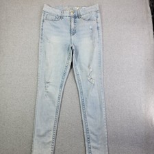 Seven7 Tummyless High Rise Skinny Jean Size 10 Blue Jeans