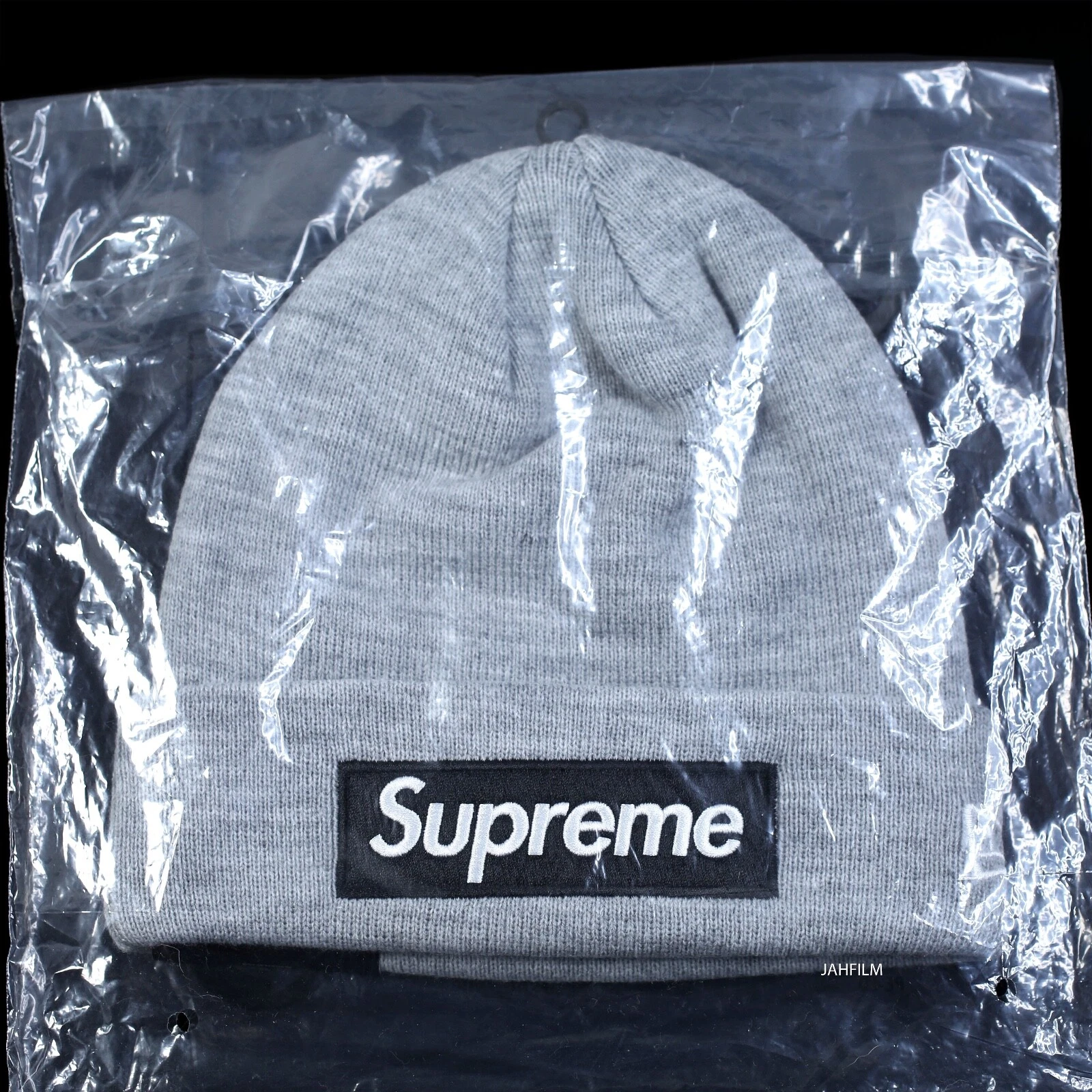 Bonnet Supreme   Logo boîte New Era   Gris bruyère   FW22   Neuf