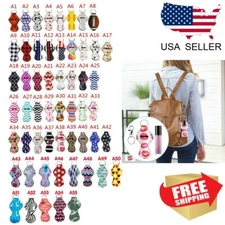 Neoprene Keychain Chapstick Holder - Various Prints