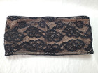 Fashion Forms Woman's M Bandeau Bra Black Lined Mesh Sheer With Lining
