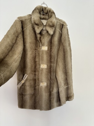Vtg Dennis Basso Reversible F. Suede/Fur Coat Jacket Sheepskin Winter Autumn M - Picture 2 of 15