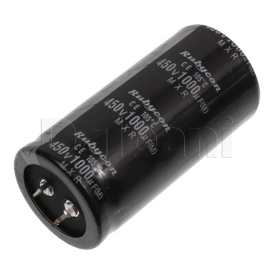Condensatore Rubycon 450V 1000uF 105°C, Tipo Snap-in, Per Elettronica E Riparazioni