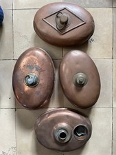 4 antike Kupfer-W&auml;rmflaschen