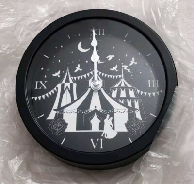 OWLCRATE APRIL 2022 DESK WALL CLOCK THE NIGHT CIRCUS LE CIRQUE DES REVES BLACK