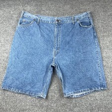 Vtg 90' FLYNN ENTERPRISES Jean Shorts Men's Sz 44 Blue Denim USA Made fits(42in)