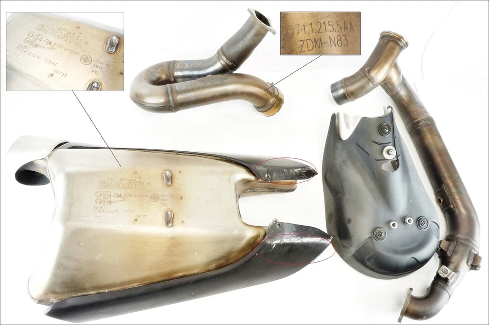 Silencieux D'Échappement Arrière Collet Ducati 955 Streetfighter V2 22 24 - Photo 3/4