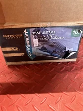 7/8" LEG x 1" CROWN 16GA GALV P12 STAPLES 10,000ct | P12 Gutting Grip Brand