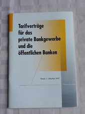 Collective Agreements Private + Public Banks 1997 Brochure Booklet Binding 52 Pages