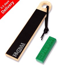 Hutsuls Pocket Knife Leather Strop Kit for Knife Sharpening Stropping Compound
