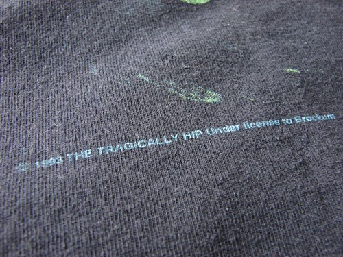 Vintage 90s The Tragically Hip Black Gargoyle Concert T Shirt 1993 Brockum L - Picture 5 of 8