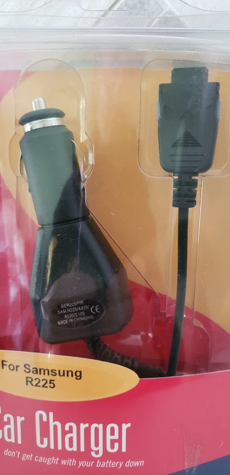 Cargador Coche Celular para Samsung R225, Mobile Gateway Marca, NUEVO Nunca Abrido Foto 3 de 4