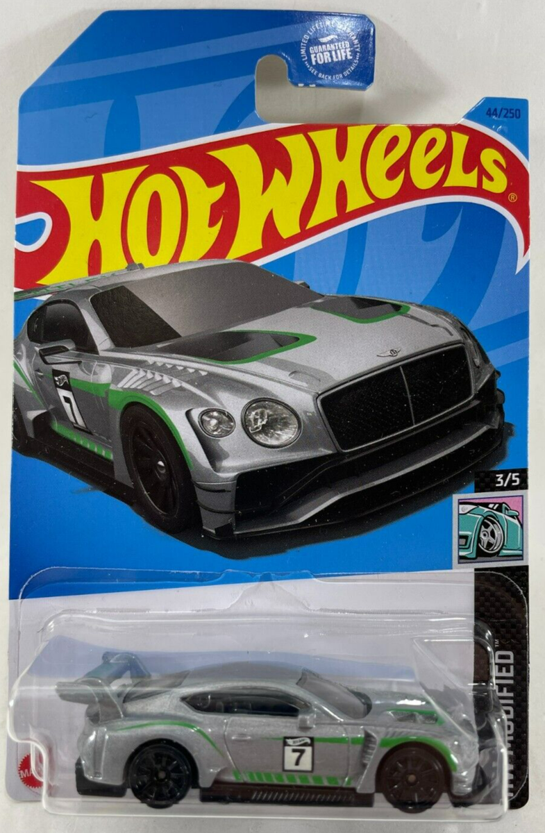 Hot Wheels - 2018 Bentley Continental GT3 - Scale 1:64 - Gray | eBay