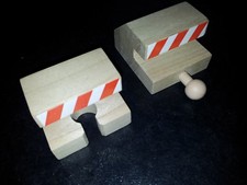 2tlg. Set Prellbock, Puffer für die Holzeisenbahn Eisenbahn Schiene