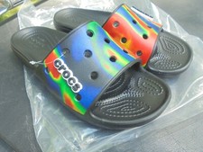 New Crocs Classic Crocs Solarized Slide Men's 5, Women's 7 Black/Navy