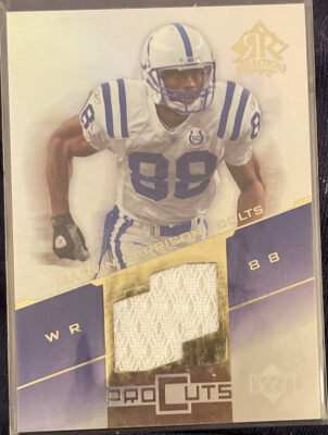 2004 UD Reflections Marvin Harrison Pro Cuts Jersey Patch Colts MINT!