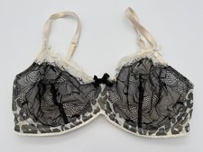 Mimi Holliday Bra Sine qua Damaris Lace Underwire Cream Black Animal Print 32E