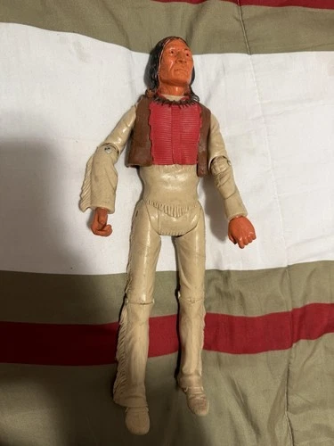 Vintage 1967 Marx Johnny West Geronimo Indian Chief 12" Action Figure Doll