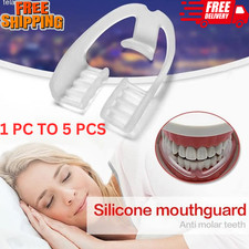 5 Pcs Teeth Guard Dental Mouth Grinding Bruxism Night Tray Aid Gum Shield UK
