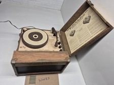 WORKING Audiotronics 4-Speed RPM Record Player 300T Classroom Tutorette Vintage