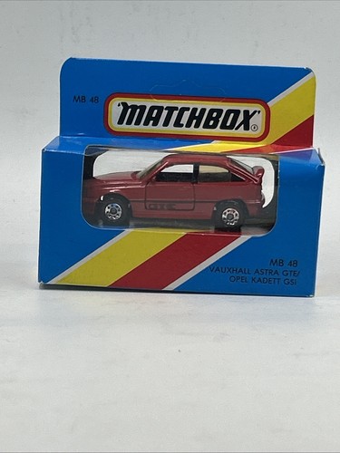Matchbox MB 48 Vauxhall Astra GTE/ Opel Kadett GSi Sealed Unpunched Box Red 1-75 - Picture 2 of 8