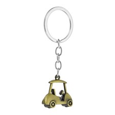 Golf Cart Keychain Mini Cute Golf Key Chain Sport Pendant Cyan