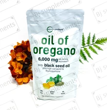 Micro Ingredients Oil of Oregano Softgels 6000mg Per Serving, 300 Count | 2...