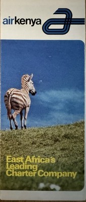 1970s AIR KENYA  PROFILE  BROCHURE VINTAGE