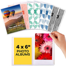 Set of 8 Mini 4x6 Photo Albums, Each Holds 36 Photos, Ideal for Memories