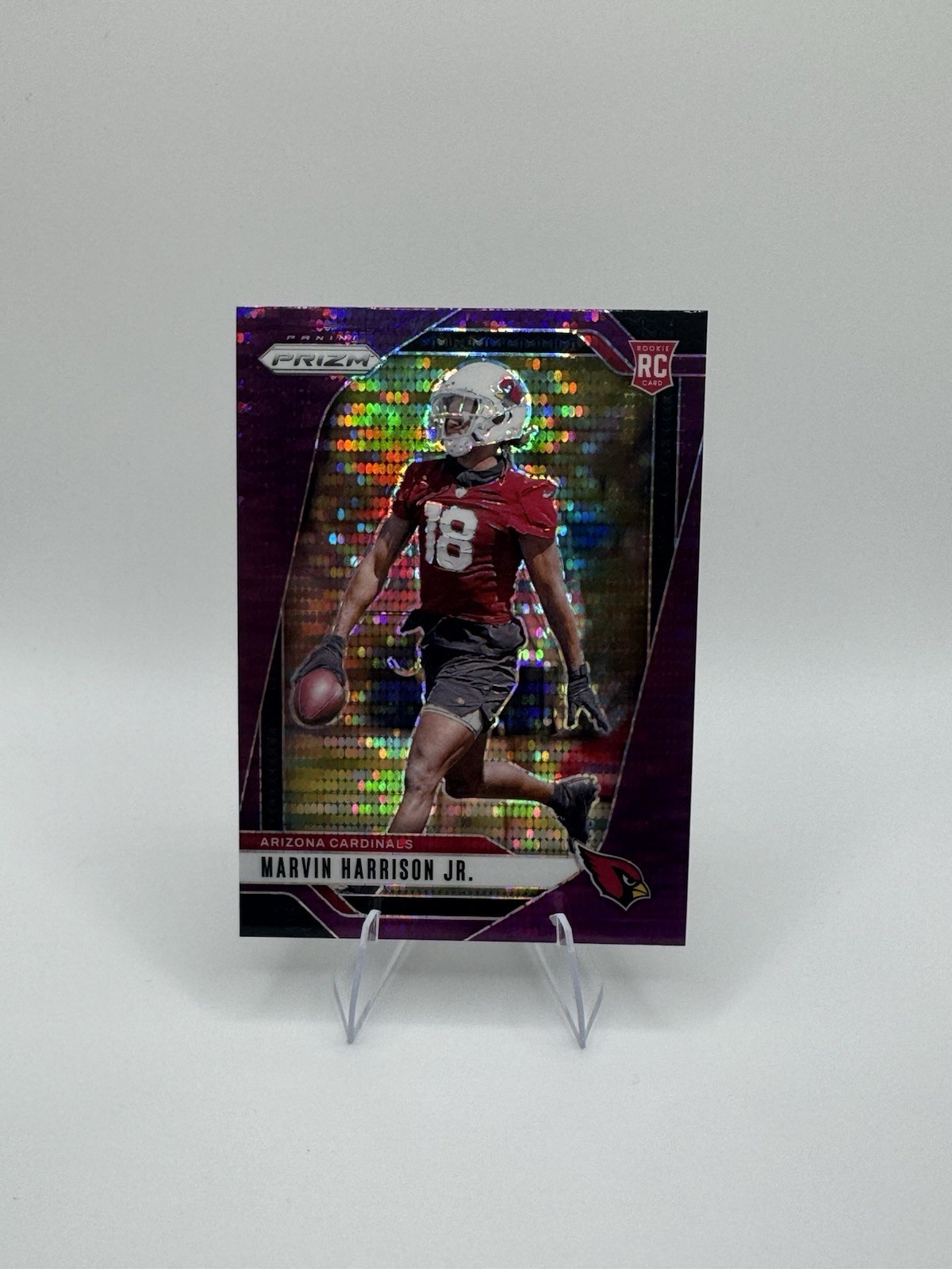 2024 Panini Prizm - Rookies Marvin Harrison Jr. #375 Purple Pulsar Prizm (RC)