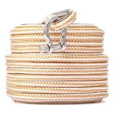 RainierSupplyCo Boat Anchor Rope - Double Braided Marine Rope Anchor Line - 50