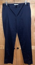 NWT RSVP By Talbots Women s sz 8 Flat Front Taper Leg Pant in Navy. Orig. 99